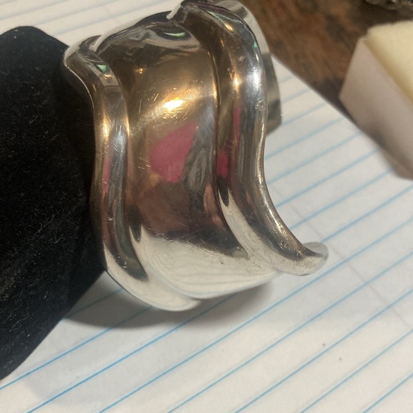 925 heavy solid bangle. - Picture 3 of 8